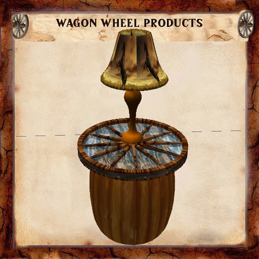 wagon wheel table