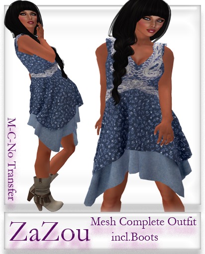 ZaZou Mesh BoHo Style Complete Outfit 2
