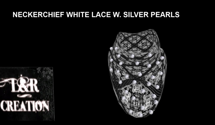 L&R Neckerchief w. silver Pearls box