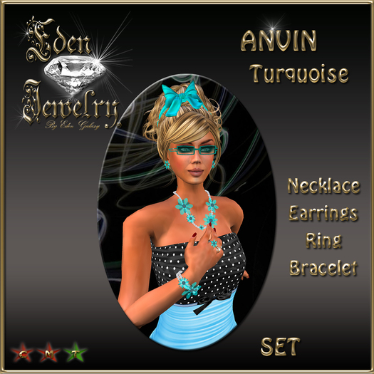 SET ANVIN TURQUOISE