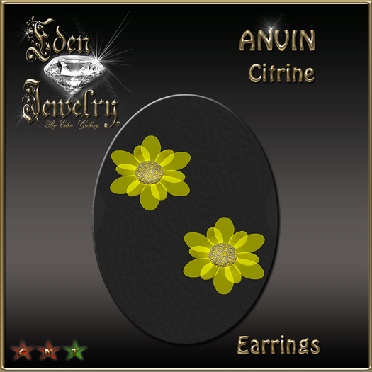EARRINGS ANVIN CITRINE