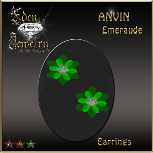 EARRINGS ANVIN EMERAUDE