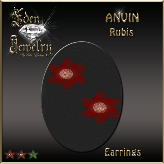 EARRINGS ANVIN RUBIS