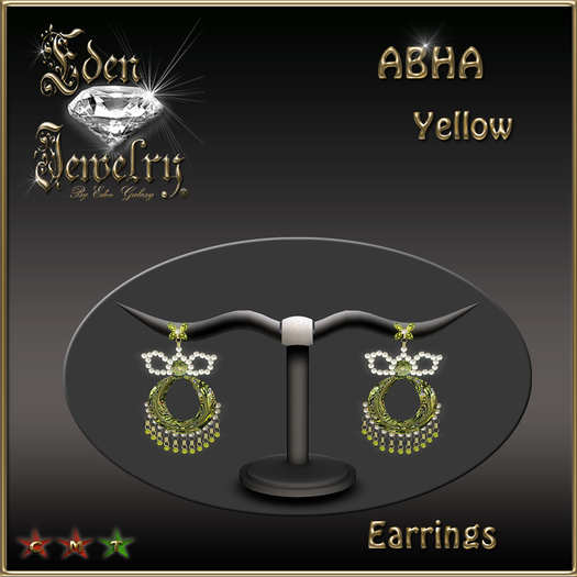 EARRINGS ABHA YELLOW