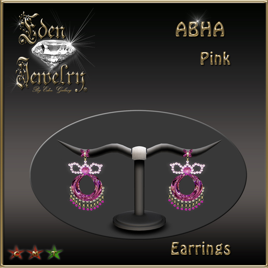 EARRINGS ABHA PINK