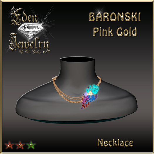 NECKLACE BARONSKI PINK GOLD