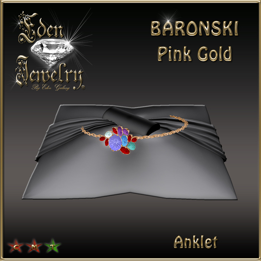 ANKLET BARONSKI PINK GOLD