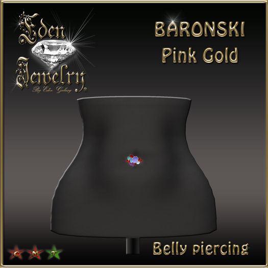 BELLY PIERCING BARONSKI PINK GOLD