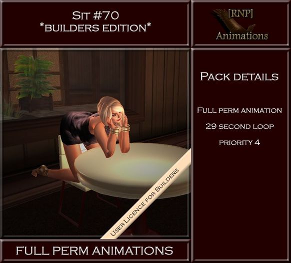 [RNP] Sit #70_Female table full perm animation 