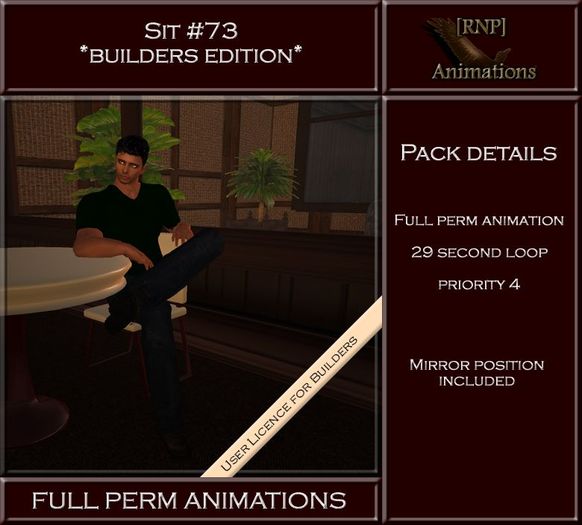 [RNP] Sit #73_Male table full perm animation 