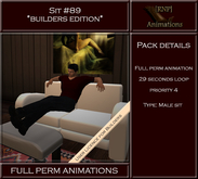 [RNP] Sit #89_Male_Footstool_Full perm sit animation 