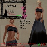 Felicia Glanss Black + Shoes