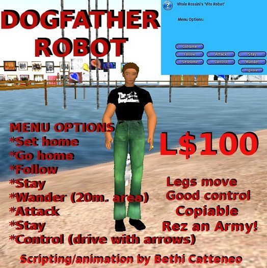 Dogfather Robot ~ Dog Toy/Soldier/Friend