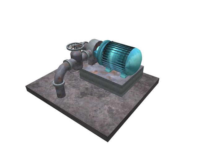 RiRa - Water Pump with pipes MESH