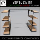 << G's >> Shelving Display Oak