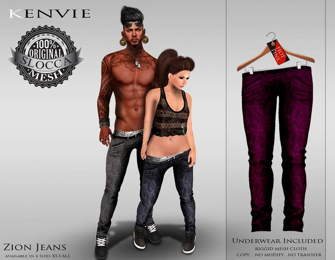 KENVIE .MALE.Zion Jeans - Hot Pink