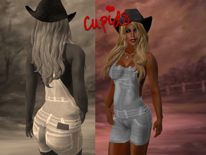 Overall Shorts Dark Grey