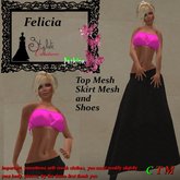 Felicia Noir et rose fluo + Shoes