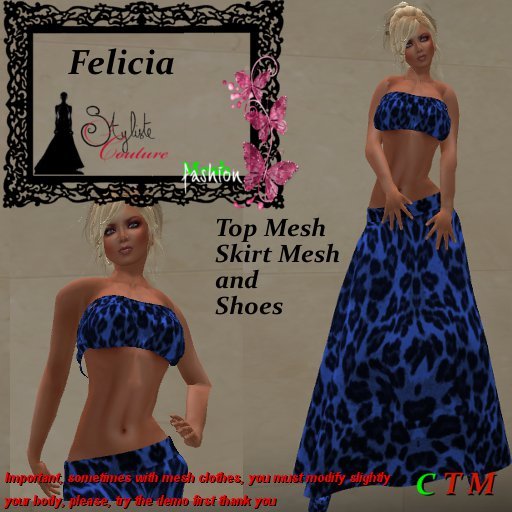 Felicia Guepard Black bleu+ Shoes