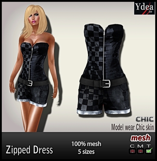 *Ydea* Zipped Grunge