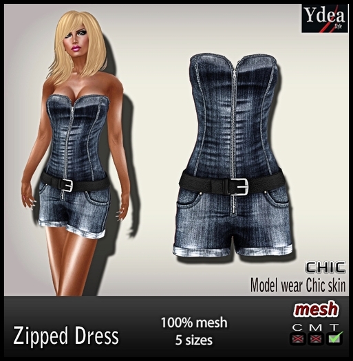 *Ydea* Zipped Denim