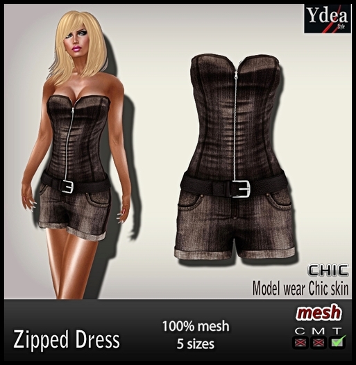 *Ydea* Zipped Brown