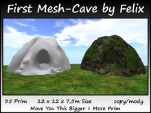 First Mesh-Cave by Felix 35 Prim 12x12x7,5m Size copy/mody