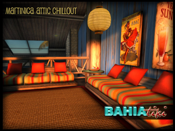 Bahia Tiki - Martinica Attic Living-room
