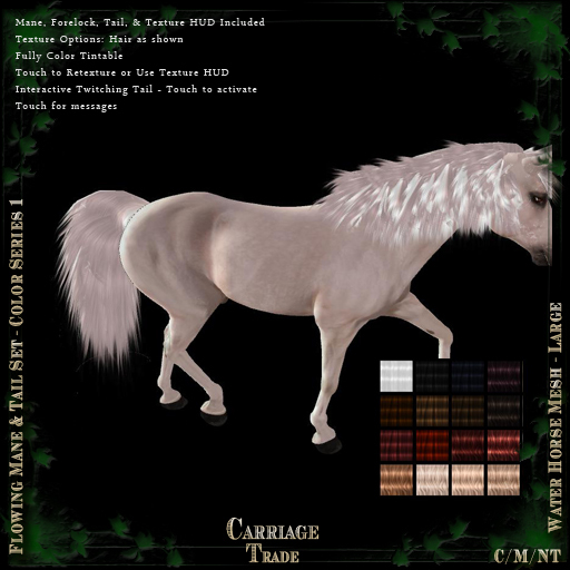 @CT@ Flowing Mane & Tail SET Water Horse Mesh LH (Boxed Set) color series 1