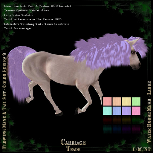 @CT@ Flowing Mane & Tail SET Water Horse Mesh LH (Boxed Set) color series 9