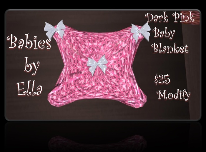 Baby Blanket - Dark Pink Blanket