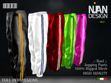 .:Nian Design:. Raul Sport Jogging Pants Rigged Mesh Full Permissions -