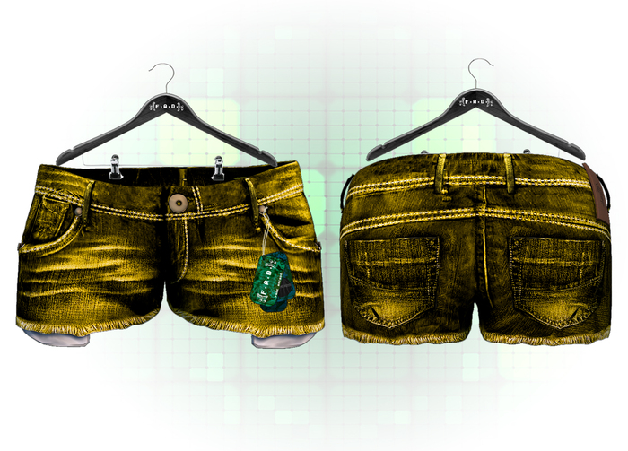 :{F.A.D.}: Frayed Shorts Yellow
