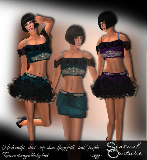 Mesh Silka outfit * teal.purple *