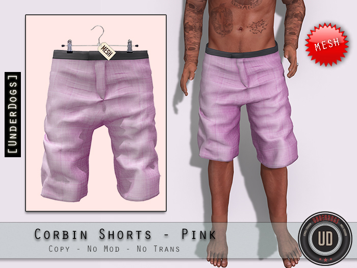 [UD] - Corbin Shorts - Pink - Mesh (Bag)