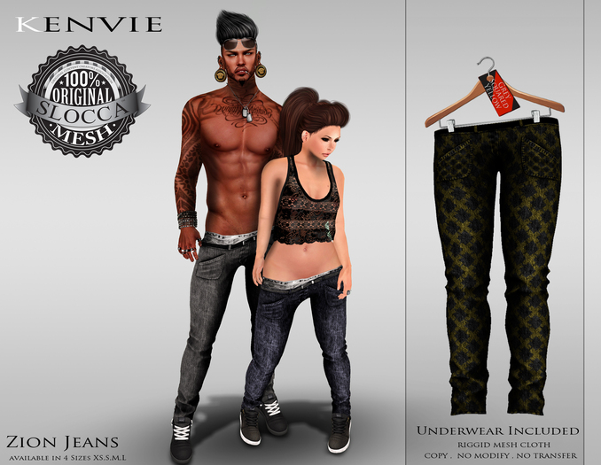KENVIE . mesh . Nive Jeans Demo