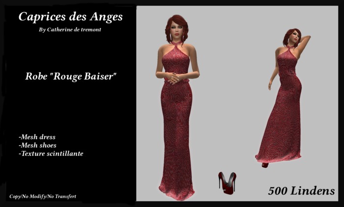 *CdT* Robe "Rouge Baiser"