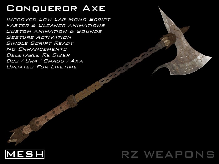 ::RZW:: Conqueror Axe [MESH] :: v.2.0