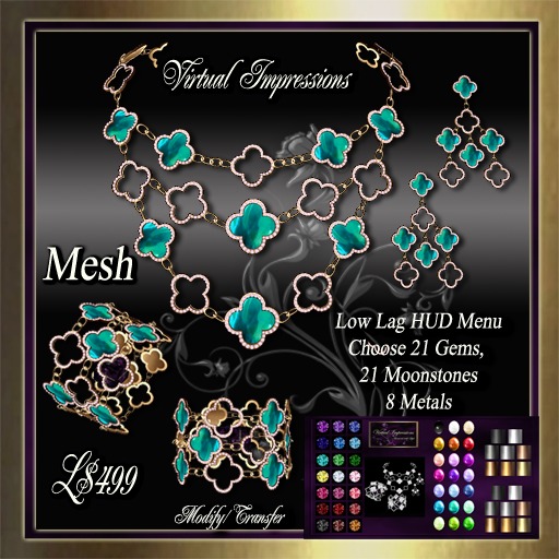 Virtual Impressions Sandra 2 Jewelry in Gold & Diamonds