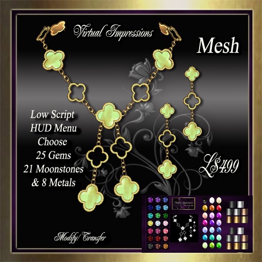 Virtual Impressions Sandra 2 Jewelry in Gold & Diamonds