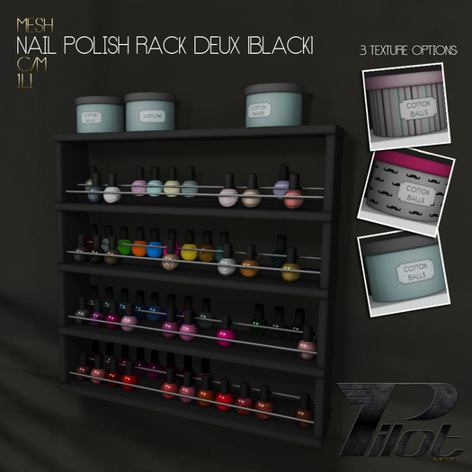 PILOT - Nail Polish Rack Deux [Black] 