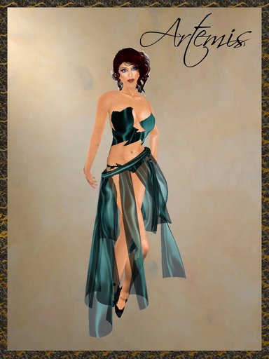 *Goddess* Artemis in Teal Rage