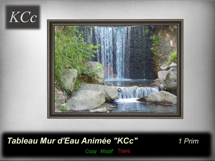 Tableau Mur d'Eau "KCc"