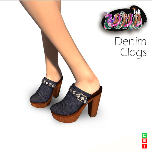 BOHOish Denim Clogs Blue 