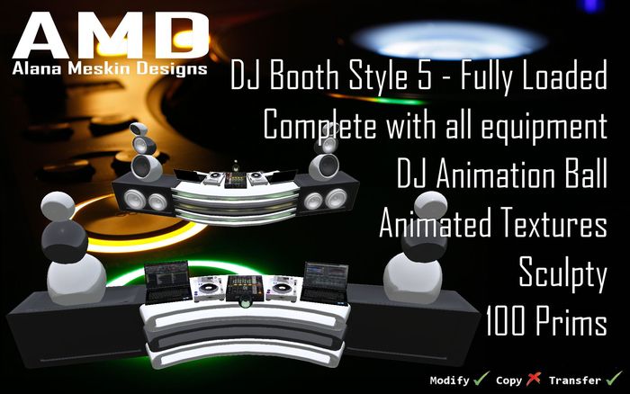 Alana Meskin Designs - DJ Booth Style 5 Fully Loaded (BOXED)
