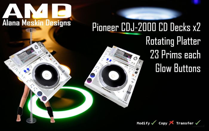 Alana Meskin Design - Pioneer CDJ-2000 CD Deck WH (BOXED)