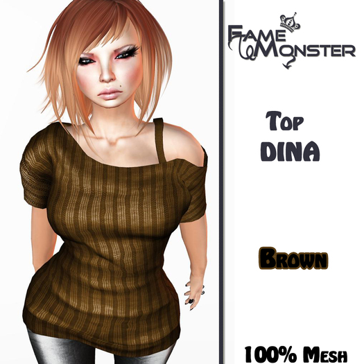 Second Life Marketplace - ~FM~ Top Dina - Brown