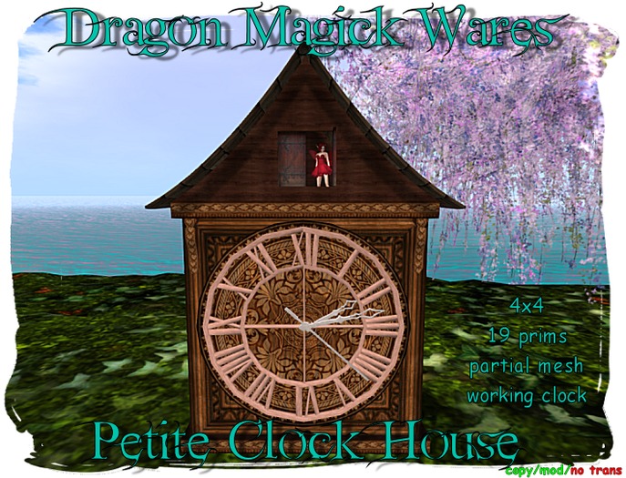 Dragon Magick Wares Petite Clock House