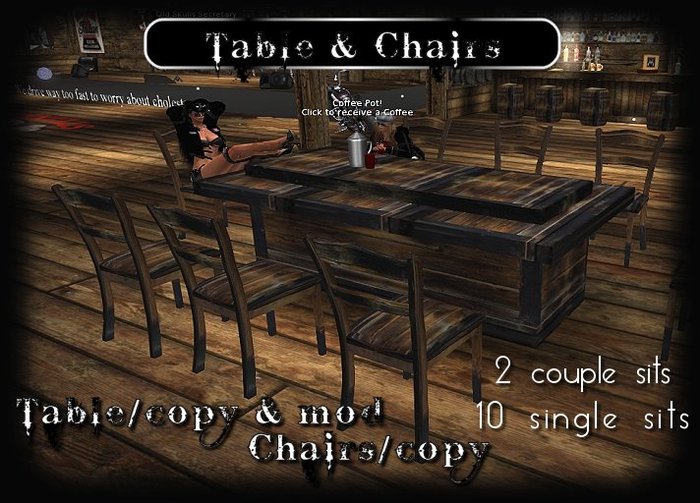 Conference table & chairs