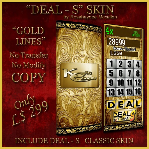 Vendor Skin DEAL S GOLD LINES